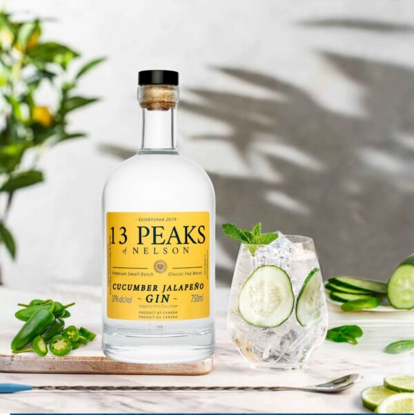 13 Peaks Cucumber Jalapeno Gin